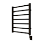 ICO Bath Tuzio Milano 23-1/2"W x 31"H 110 V Hardwired Steel Towel Warmer Matte Black