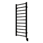ICO Bath Tuzio Milano 19-1/2"W x 50-1/2"H 110 V Hardwired Steel Towel Warmer Matte Black