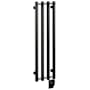 ICO Bath Tuzio Rosendal 10-1/2"W x 37-1/2"H 120 V Hardwired Steel Towel Warmer Matte Black