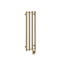 ICO Bath Tuzio Rosendal 10-1/2"W x 37-1/2"H 120 V Hardwired Steel Towel Warmer PVD Brushed Bronze