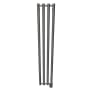 ICO Bath Tuzio Rosendal 10-1/2"W x 59"H 120 V Hardwired Steel Towel Warmer Brushed Nickel
