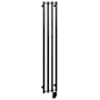 ICO Bath Tuzio Rosendal 10-1/2"W x 59"H 120 V Hardwired Steel Towel Warmer Matte Black