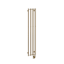 ICO Bath Tuzio Rosendal 10-1/2"W x 59"H 120 V Hardwired Steel Towel Warmer PVD Brushed Bronze