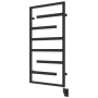 ICO Bath Tuzio Vasto 23-1/2"W x 47-1/2"H 120 V Hardwired Steel Towel Warmer Matte Black