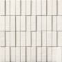 INAX ECOCARAT - Roughsawn - 1" x 3" Rectangle Linear Wall Mosaic Tile - Interior Dry Walls Only - Textured Visual - Sold by Carton (10.47 SF/Carton) White