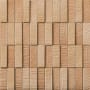 INAX ECOCARAT - Roughsawn - 1" x 3" Rectangle Linear Wall Mosaic Tile - Interior Dry Walls Only - Textured Visual - Sold by Carton (10.47 SF/Carton) Light Brown