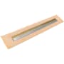 Infinity Drain 48" FCSAS 38 Linear Drain Kit with 1.5" Wedge Wire Grate Polished Brass