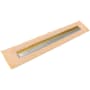 Infinity Drain 48" FCSAS 38 Linear Drain Kit with 1.5" Wedge Wire Grate Polished Gold