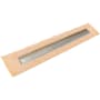 Infinity Drain 48" FCSAS 38 Linear Drain Kit with 1.5" Wedge Wire Grate Satin Champagne
