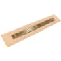 Infinity Drain 24" FCSIG 65 Linear Drain Kit with 2 1/2" Perforated Slotted Grate Polished Brass