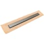 Infinity Drain 48" FCSSG 65 Linear Drain Kit with 2 1/2" Solid Grate Satin Stainless