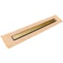Infinity Drain 32" FCSTIF 65 Linear Drain Kit with Tile Polished Brass