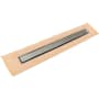 Infinity Drain 32" FCSTIF 65 Linear Drain Kit with Tile Polished Stainless