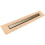 Infinity Drain 36" FCSTIF 65 Linear Drain Kit with Tile Satin Champagne