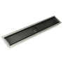 Infinity Drain 32" FFAS 100 Linear Drain Kit with 4" Wedge Wire Grate Matte Black