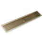 Infinity Drain 32" FFAS 100 Linear Drain Kit with 4" Wedge Wire Grate Polished Brass