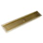 Infinity Drain 32" FFAS 100 Linear Drain Kit with 4" Wedge Wire Grate Polished Gold