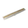 Infinity Drain 42" FFAS 38 Linear Drain Kit with 1.5" Wedge Wire Grate Polished Brass