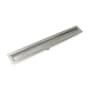 Infinity Drain 42" FFAS 38 Linear Drain Kit with 1.5" Wedge Wire Grate Satin Stainless
