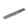 Infinity Drain 32" FFAS 65 Linear Drain Kit with 2 1/2" Wedge Wire Grate Satin Stainless