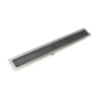 Infinity Drain 36" FFAS 65 Linear Drain Kit with 2 1/2" Wedge Wire Grate Gunmetal