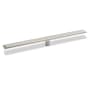 Infinity Drain 48" FFGR 65 Linear Drain Kit with 2 1/2" Adhesion Style Grate Matte White