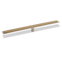 Infinity Drain 48" FFGR 65 Linear Drain Kit with 2 1/2" Adhesion Style Grate Polished Gold