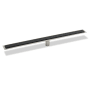 Infinity Drain 60" FFGR 65 Linear Drain Kit with 2 1/2" Adhesion Style Grate Matte Black