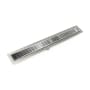 Infinity Drain 36" FFIG 65 Linear Drain Kit with 2 1/2" Perforated Slotted Grate Polished Stainless