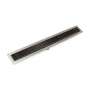 Infinity Drain 60" FFIG 65 Linear Drain Kit with 2 1/2" Perforated Slotted Grate Oil Rubbed Bronze