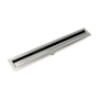 Infinity Drain 32" FF Series Complete Kit with 1-1/2" Perforated Offset Slot Grate Matte Black