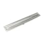 Infinity Drain 32" FF Series Complete Kit with 1-1/2" Perforated Offset Slot Grate Matte White