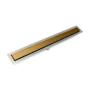Infinity Drain 32" FF Series Complete Kit with 2-1/2" Solid Grate Polished Brass