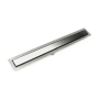 Infinity Drain 32" FFSG 65 Linear Drain Kit with 2 1/2" Solid Grate Polished Stainless