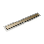 Infinity Drain 32" FFTIF 65 Linear Drain Kit with Tile Satin Champagne