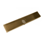 Infinity Drain 32" FXAS 100 High Flow Linear Drain Kit with Wedge Wire Grate and PVC Drain Body Polished Brass