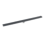 Infinity Drain 60" FXGR 65 Linear Drain Kit with Adhesion Style Grate Gunmetal