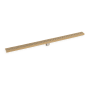 Infinity Drain 60" FXGR 65 Linear Drain Kit with Adhesion Style Grate Polished Gold