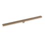 Infinity Drain 60" FXGR 65 Linear Drain Kit with Adhesion Style Grate Satin Bronze