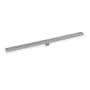 Infinity Drain 60" FXGR 65 Linear Drain Kit with Adhesion Style Grate Satin Stainless