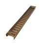 Infinity Drain 36" FXIG 65 Linear Drain Kit with Perforated Slotted Grate Satin Bronze