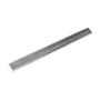 Infinity Drain 36" FX 65 Series Complete Kit with Perforated Offset Slot Grate Satin Stainless