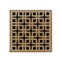 Infinity Drain Link 4" Drain Grate Only for Select Infinity Drain Center Drains Satin Bronze