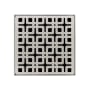 Infinity Drain Link 4" Drain Grate Only for Select Infinity Drain Center Drains Satin Stainless