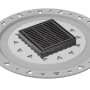 Infinity Drain 4" x 4" LND 4 Slotted Pattern Center Drain Kit, PVC Bonded Flange, 2", 3" and 4" Outlet Matte Black