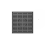 Infinity Drain 4" x 4" LND 4 Slotted Pattern Center Drain Kit, PVC Bonded Flange, 2", 3" and 4" Outlet Gunmetal