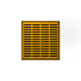 Infinity Drain 4" x 4" LND 4 Slotted Pattern Center Drain Kit, PVC Bonded Flange, 2", 3" and 4" Outlet Polished Gold