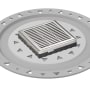 Infinity Drain 4" x 4" LND 4 Slotted Pattern Center Drain Kit, PVC Bonded Flange, 2", 3" and 4" Outlet Polished Stainless