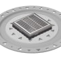 Infinity Drain 4" x 4" LND 4 Slotted Pattern Center Drain Kit, PVC Bonded Flange, 2", 3" and 4" Outlet Satin Stainless