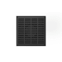 Infinity Drain 5" x 5" LND 5 Slotted Pattern Center Drain Kit, Cast Iron Drain Body for Hot Mop and 2" No Hub Outlet Matte Black